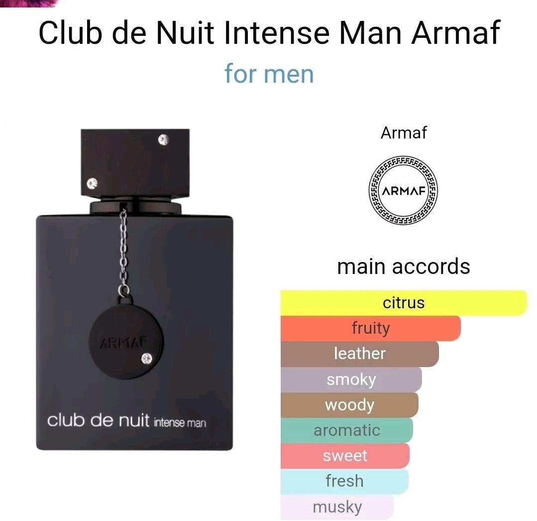 Armaf Club De Nuit Intense 3.6 oz EDT for Men ORIGINAL ⭐️⭐️⭐️⭐️⭐️