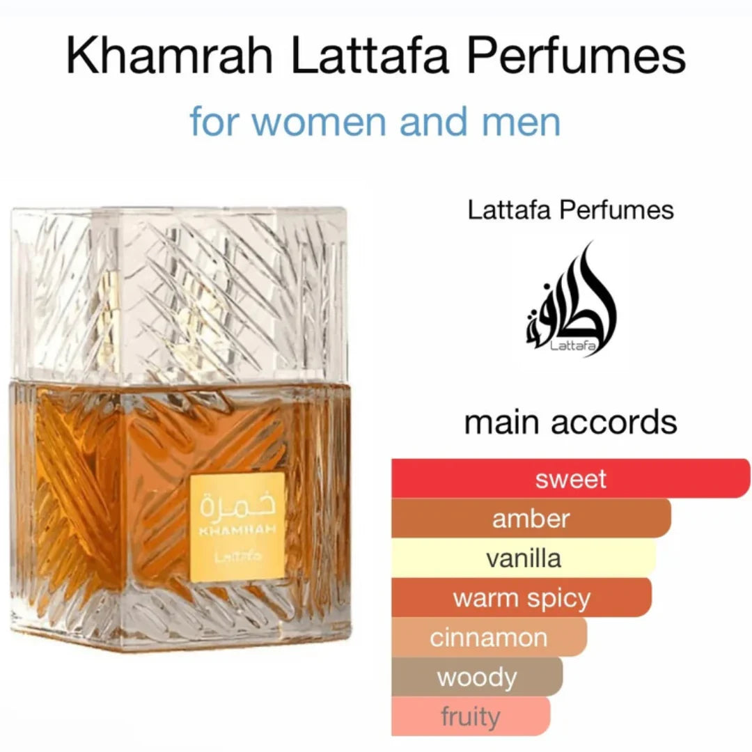 Khamrah by Lattafa 3.4 oz EDP unisex   ORIGINAL⭐️⭐️⭐️⭐️⭐️