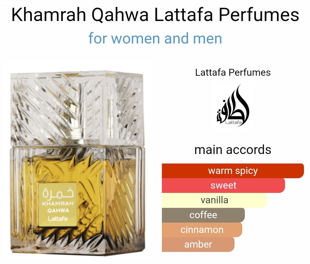 Khamrah QAHWA by Lattafa EDP Unisex 3.4OZ  ORIGINAL ⭐️⭐️⭐️⭐️⭐️